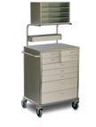 MEDICAl EQUIPMENT & CARTS Anaesthetic Carts GD0270 - SQ Series Anaesthetic Cart - 9 Drawers 5 x Full width drawers 4 x Half width drawers 125mm Ball bearing fork castors with grey rubber wheels (2 x