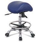 Seat Width: Seat Depth: Overall Height: 340mm 90mm 550-750mm EF0110 - Guardian Saddle Stool High quality gas stool features a deluxe comfortable padded seat Shaped to encourage a