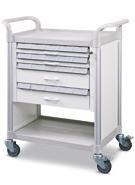 MEDICAl EQUIPMENT & CARTS Medication Carts GC1990 - Viva Medication Cart - Double Sided 4 Drawer The Viva 4 Drawer Double Sided Medication Cart is designed making the supply of medicines fast and
