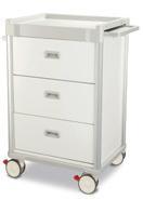 Width Depth Height* 690mm 520mm 1010mm *Height is overall including castors Features: ABS top with slide out work surface Central key lock control Push handle 1 x 155mm Drawer 2 x 260mm Drawers 4 x
