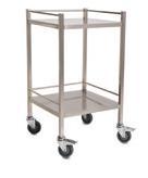 900mm GD0890 900mm 490mm 900mm * Height is overall including castors SQ Series Instrument Trolley - Large 2 Shelves, no rails Full under bracing support for all shelves providing maximum stability