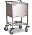 MEDICAl EQUIPMENT & CARTS Chart Trolleys GD0170 - Chart Trolley Small Stainless steel construction Capacity: 10-12 Charts (not included) Push handle to one end Lower storage shelf Corner buffers 4 x