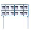 accessory mount posts for mounting 5 bins Width: 603mm Depth: 106mm Height: 253mm GZ1760 - Extra Large Tilt Bin Organizer Top