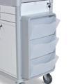 MEDICAl EQUIPMENT & CARTS Viva Cart Accessory Options GZ1400 - Adjustable Drawer Divider 76mm Narrow For the mini, narrow and double cart range 3