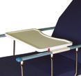 Tray Suitable for gynaecology use Protective lip ensures containment Knee