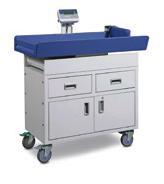 Features: Width Depth Height Paediatric Exam Table 910mm 488mm 996mm Paper Roll Holder 440mm 110mm 110mm Drawer 377.5mm 400mm 137.