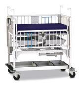 Beds & Patient Care Equipment Cots Neonatal Critical Care Crib Electric Head & Knee Elevation Electric Trendelenberg Feature Head and Foot Elevation Indicators (4) Electric Hi-Lo System CPR Release