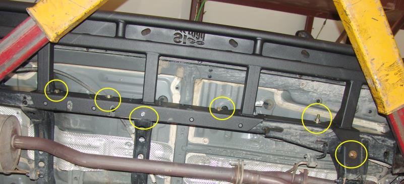 However the slider is installed in the same way as the DS side. When done, you should have bolts in all the locations as indicated. Step 16.