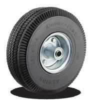 NEVER-FLAT RUBBER WHEELS UP TO 350 NF Never-Flat Tires Never-Flat (NF) is recommended for the greatest possible protection to both loads and floors.
