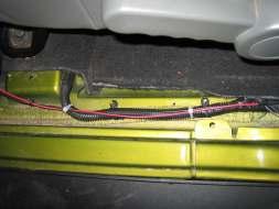 Remove the side dash panel. Drill a hole in the dash to accommodate the switch.