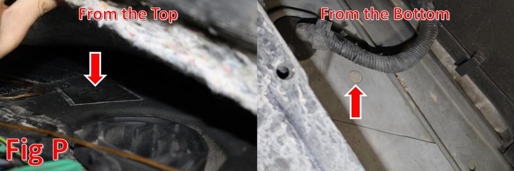In order to remove the kick panel with the hood latch release going through it, you have to remove the part around the hood latch release first.