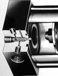 Cushions (CR, CF, CB) For end-of-stroke load deceleration, specify cushions in either or both ends of your cylinder. Cushions decelerate the piston rod over the last of stroke.