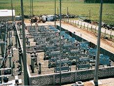 The picture shows 550kV Gas Insulated switchgear with three phase encapsulated main busbar.