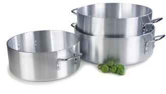 new products 61220 61260 Standard Weight Aluminum Cookware Heavy cookware is made from 3003 alloy that allows cookware to heat rapidly and retain even heat Double thick top edge and base