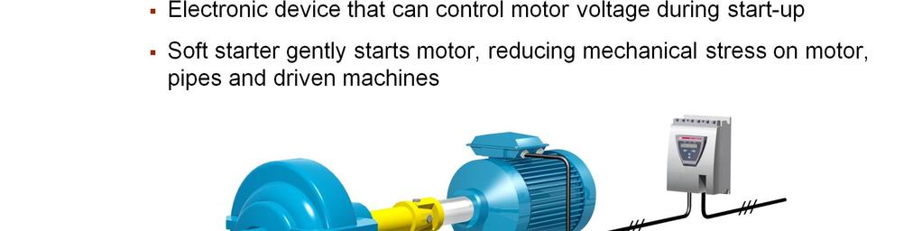 A motor soft starter is used when there is the need to reduce starting current and achieve smoother starting compared to direct-on-line starting.
