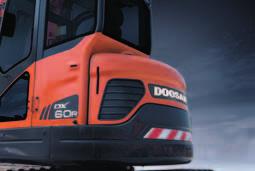 Doosan DX60R hydraulic excavator: a new model with novel features The new DX60R hydraulic excavator