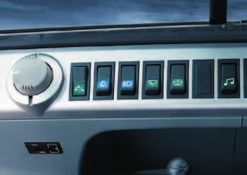 The working controls in the cabin are ergonomically designed to ensure convenience and