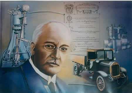 Rudolf Diesel Rudolf Diesel constructed the first diesel engine in 1897 This led to an 1898 patent #608,845 for the internal combustion engine. Rudolf proved that a theoretical 75.