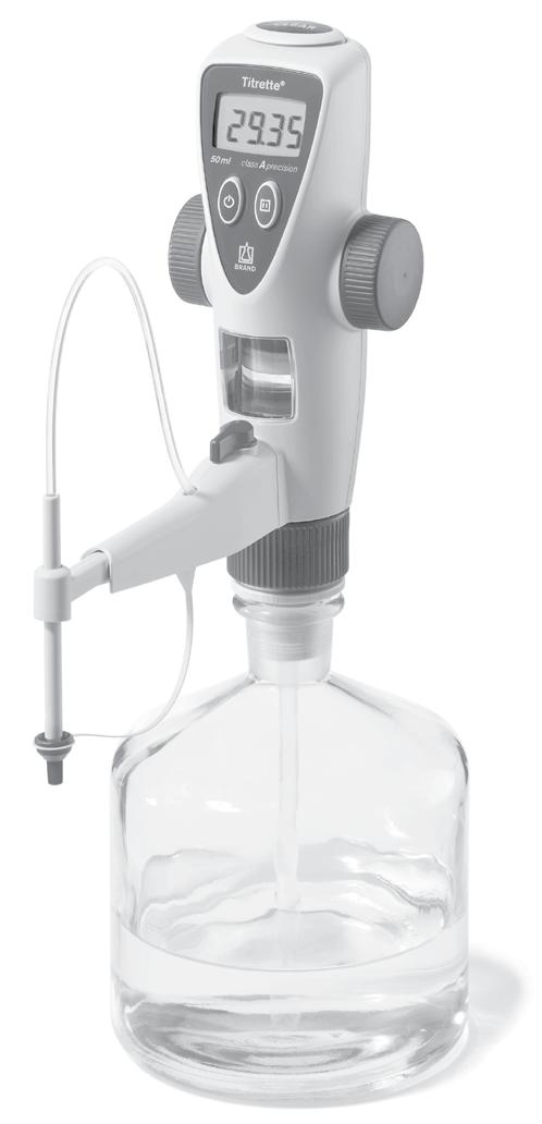 Operating Elements Controls: Separate keys for On/Off, Pause and CLEAR to clear the display. Knurled hand wheels facilitate rapid to dropwise titrations.
