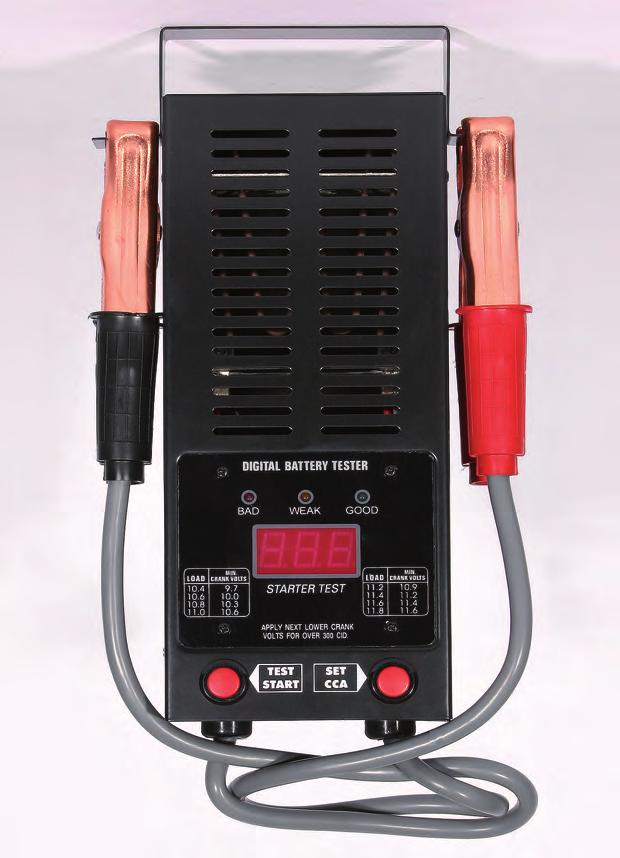 battery testing 100amp test load current 200-1000 CCA meter scale Barcode Number: 5012713064366 06444 Digital Battery Tester 12v