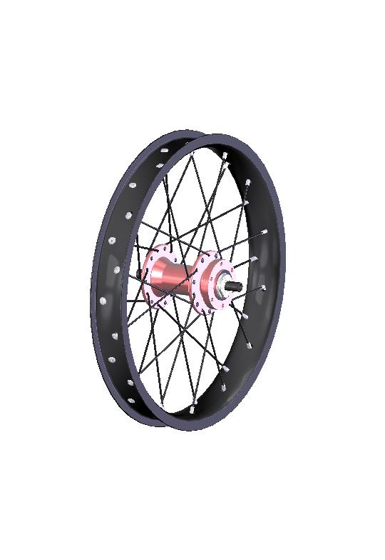 Wheel - 6'', front, quick release disc hub, 8h Part Number: WHE08 Version:.0 WHE08 Rim - 6'' x.