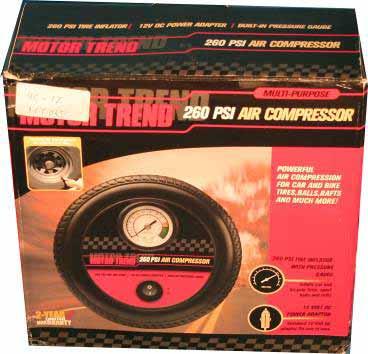 Compressor / Inflator Model: MT065 Name: 260psi tire sharp compressor 1.