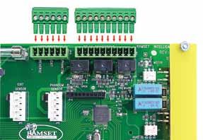 Wire board connections JP9 - Input Power: 1,2) 24 VAC power. Connection from external transformer to power Control Board.