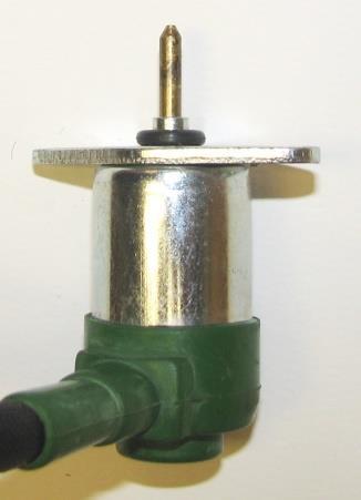 The needle on the end of the solenoid should be in the retracted position (Fig. 39).