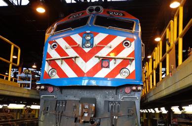 Interior cleaning and light maintenance on car running gear, air conditioning and heating, door operations, wheelchair lefts, and electrical systems are performed at Metra s railcar yards, as well as