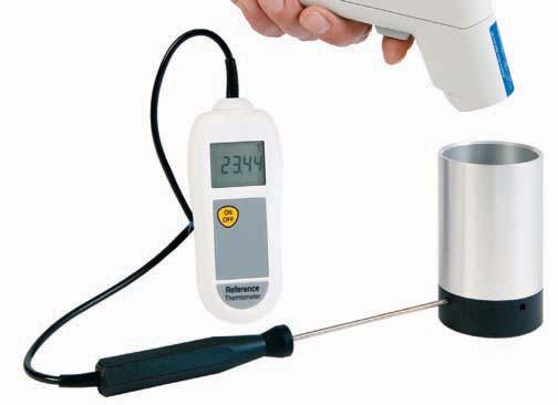 The Reference thermometer is ideal for comparison checking the calibration and accuracy of other thermometers and probes, when used in conjunction with a stable temperature heat or chill source, see