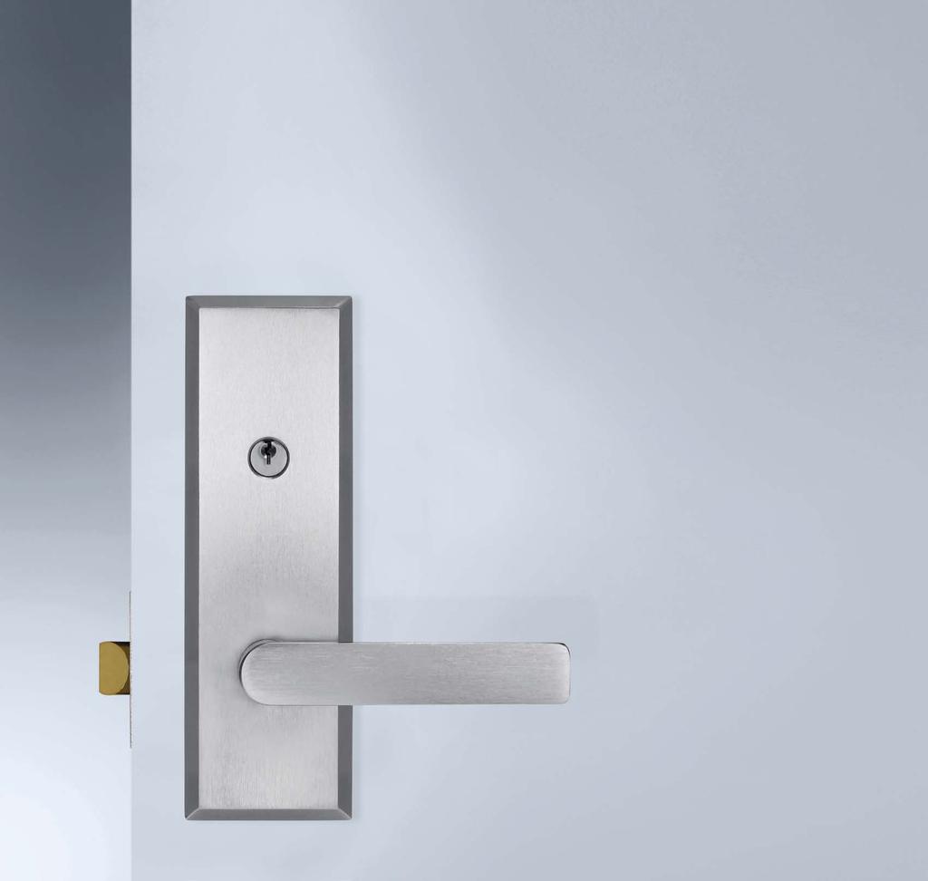 Features and Specifications High security latch Box strike with concealed crossgrain door frame strengthening screw Installation template included Can be keyed alike to other Lockwood door locks