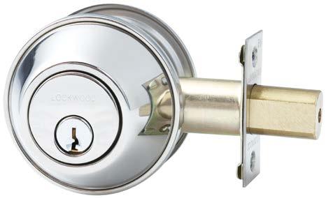 005 Double Cylinder Deadbolt Cylinders TM DualSelect Turn the key for safety mode. Turn the key further to select secure mode. Safety Release Minimises the risk of being locked in.