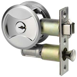 Entrance Set Locked or unlocked by key Passage Latch Set Locked or unlocked by turn-plate This creates a completely flush finish with no protruding parts, combining elegance with ease of use.