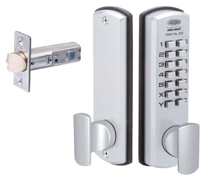 70mm and 127mm latches available separately on application Satin Chrome Brushed, Also available in double keypad version, which provides a keypad on each side of the door.