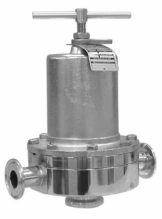 Mark 95FT Series Sanitary "Flow Through" ack Pressure Regulators RN Registration Number vailable Starting with the features and benefits associated with the superior design of the Mark 95, Steriflow
