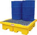 n Ideal as a portable secondary containment vessel, as a storage container for absorbents and other emergency response equipment, or as a drum pumping station.