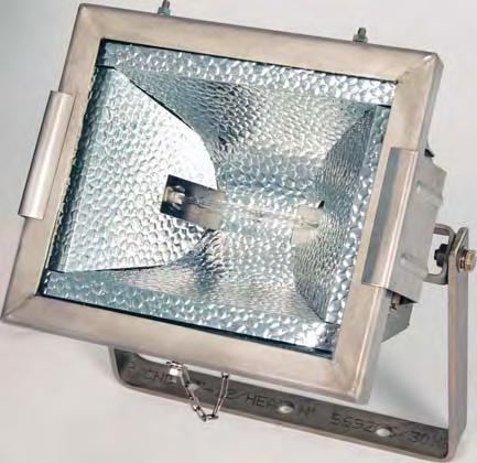DEXLUX STAINLESS STEEL FLOODLIGHT 124 Dexlux with anti-glare shield The Dexlux is a stainless steel floodlight that offers high levels of corrosion resistance.