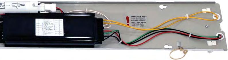 indication Patented automatic lamp de-energisation on opening Quick release mains terminals Installation and Maintenance