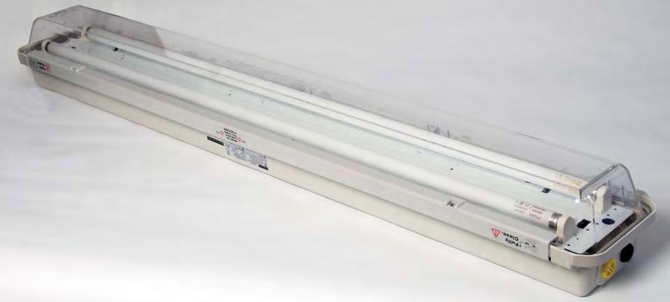 PROTECTA E 98 EMERGENCY FLUORESCENT The Protecta Industrial has the same rugged and proven design as the Ex Protecta.