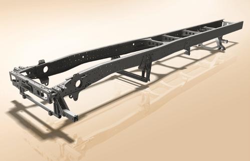 Chassis Frame Frame concept The high-strength and yet eastic frame design of the Actros takes into account the requirements of day-to-day operation.
