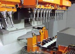Precision machining operations are monitored by modified measuring equipment and, where required, also by controlled cutting