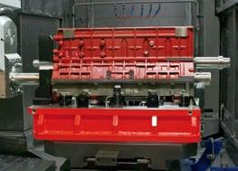 on machining centres or, for higher batch quantities on special machines.
