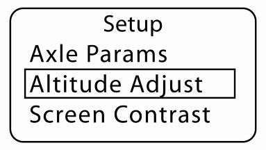 5.6.5 Display Contrast Follow the instructions below to modify the contrast of the display: 1. Enter the Setup Mode using the steps outlined in section 5.6. 2.
