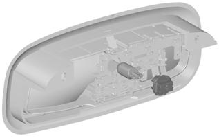Luggage compartment lamp E90601 1. Loosen the screws and remove the lamp.