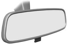 Manual Exterior Mirrors E71281 INTERIOR MIRROR E123951 Both door mirrors are adjustable from inside the vehicle.