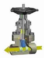 Gate Valve Gate valves are designed to operate in a fully open or fully closed position. When open, the media will flow with minimal turbulence and pressure drop through the valve.
