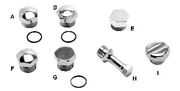 Trans Plugs Oversize Timing Plug and Tap Kit Contains 1 chrome plated acorn head plug with an oversize thread and one tap for rethreading the stripped out timing hole.