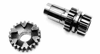 Both provide a higher first gear and eliminate second gear clunk. Also allow the use of a large engine sprocket for easier starting. Complete with installation instructions. Both fit Big Twins, 37-85.