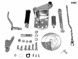 Shifter FXST Replica Forward Shifter Kit Complete kit with all hardware necessary for installation on 4-speed models 1952-84 and 1981-on 5-speed Big Twin models.