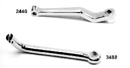 Designed to eliminate any cable interference with oil tank or other stock parts. 259 Chrome bent down 27315 Chrome bent up Mousetrap Clutch Release Lever Chrome Fits 1941-on Big Twins.
